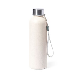 Bidon 600 ml pe marbré sans bpa, bouchon en acier inoxydable
