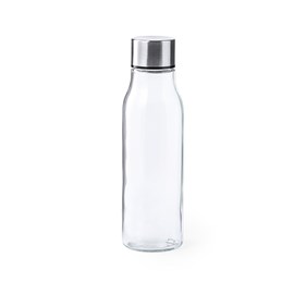 Bouteille 550 ml en borosilicate avec bouchon en acier inox.