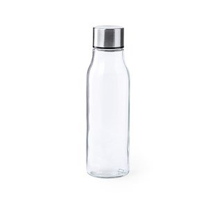 Bouteille 550 ml en borosilicate avec bouchon en acier inox.