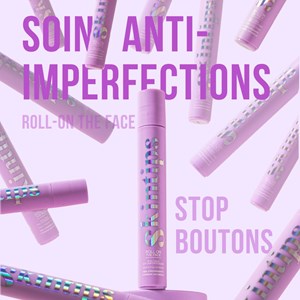 Roll-on the face - stick anti-boutons
