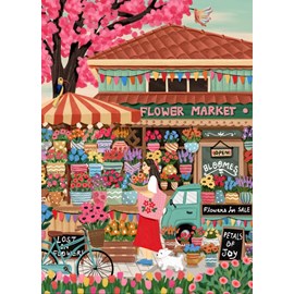 Puzzle marché aux fleurs - 1500 pièces