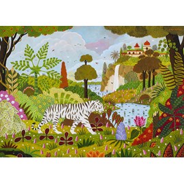 Puzzle tigre blanc - 1500 pièces