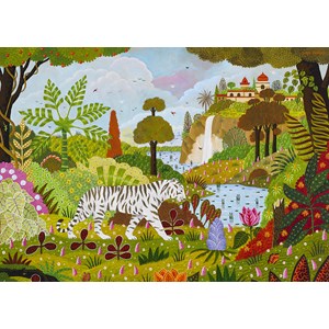 Puzzle tigre blanc - 1500 pièces