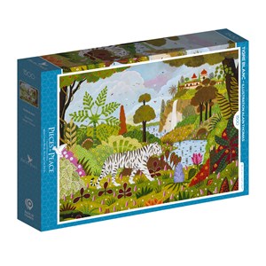 Puzzle tigre blanc - 1500 pièces