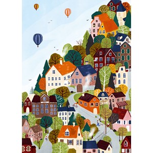 Puzzle ville forestière - 1000 pièces