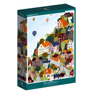 Puzzle ville forestière - 1000 pièces