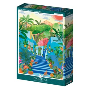 Puzzle paradis bleu - 1000 pièces