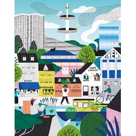 Puzzle ville de rennes - 1000 pièces