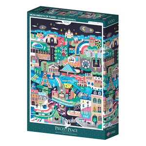 Puzzle monuments de paris - 1000 pièces