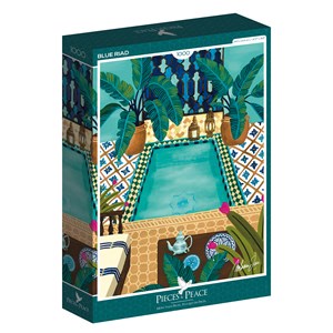 Puzzle riad bleu - 1000 pièces