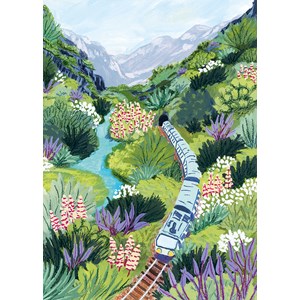 Puzzle voyage en train - 1000 pièces