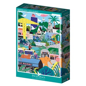 Puzzle ville de nantes - 2000 pièces