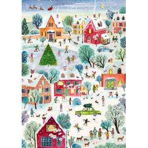 Puzzle le village enchanté de noël - 2000 pièces