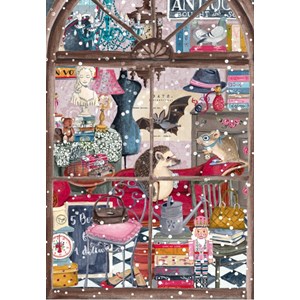 Puzzle librairie de noël - 1000 pièces