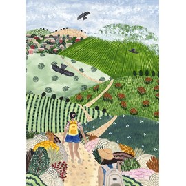 Puzzle randonnée dans les vignes - 1000 pièces