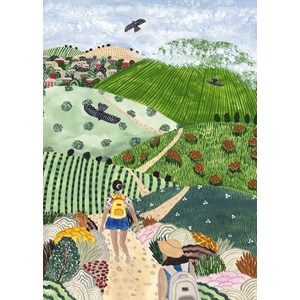 Puzzle randonnée dans les vignes - 1000 pièces