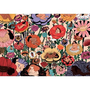 Puzzle femmes fleurs - 1000 pièces