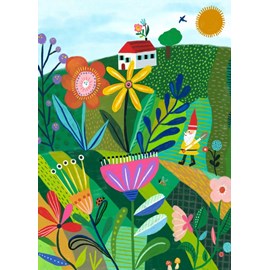 Puzzle fantaisie dans le jardin - 500 pièces