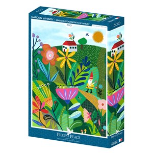 Puzzle fantaisie dans le jardin - 500 pièces