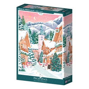 Puzzle megève, alpes françaises - 1000 pièces