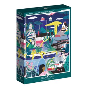 Puzzle nantes extraordinaire de nuit - 1000 pièces