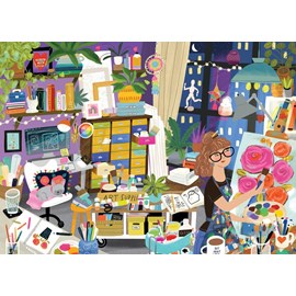 Puzzle mon lieu préféré : l'atelier d'art - 1000 pièces
