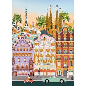 Puzzle barcelone - 1000 pièces