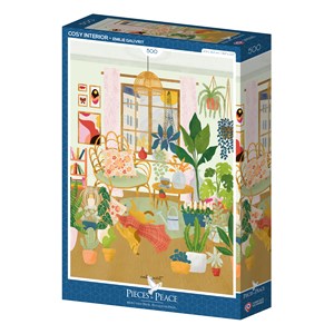 Puzzle intérieur cosy - 500 pièces