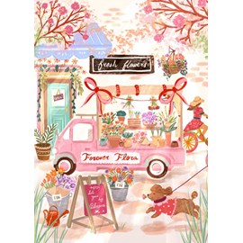 Puzzle forever flora, flower truck - 500 pièces