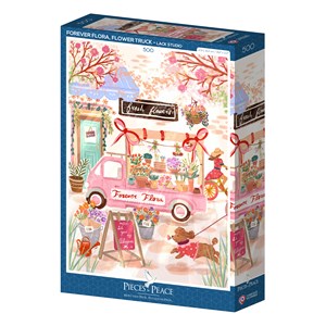 Puzzle forever flora, flower truck - 500 pièces