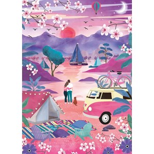 Puzzle escapade printanière - 500 pièces