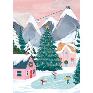 Puzzle village de noël - 500 pièces