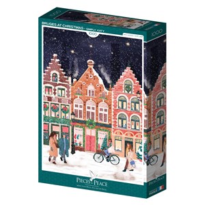 Puzzle bruges à noël - 1000 pièces