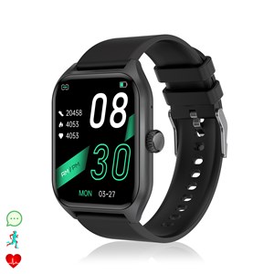 Smartwatch qx5 avec un écran de 1,96 pouces. Appels bluetooth.