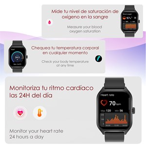 Smartwatch qx5 avec un écran de 1,96 pouces. Appels bluetooth.
