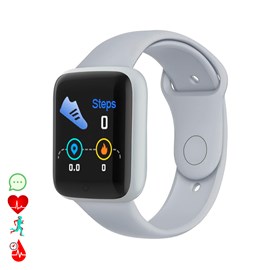 Bracelet intelligent ak-y68 avec moniteur de fréquence cardiaque.