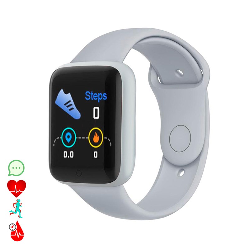 Bracelet intelligent ak-y68 avec moniteur de fréquence cardiaque.