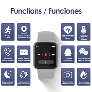 Bracelet intelligent ak-y68 avec moniteur de fréquence cardiaque.