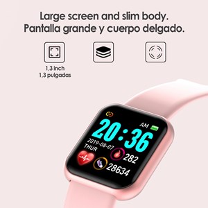 Bracelet intelligent ak-y68 avec moniteur de fréquence cardiaque.