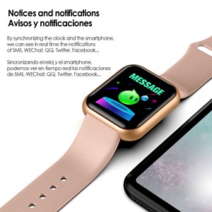 Bracelet intelligent ak-y68 avec moniteur de fréquence cardiaque.