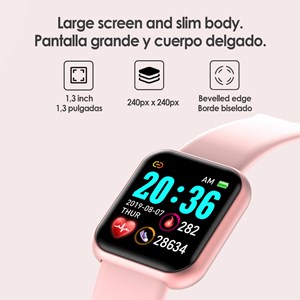 Bracelet intelligent ak-y68 avec moniteur de fréquence cardiaque.