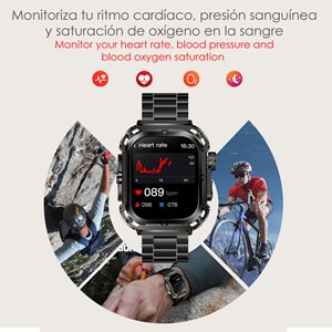 Smartwatch z85 max avec écran 2&nbsp;, triple bracelet. Moniteurs de santé, ecg.