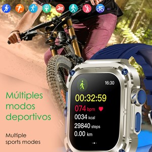 Smartwatch z85 max avec écran 2&nbsp;, triple bracelet. Moniteurs de santé, ecg.