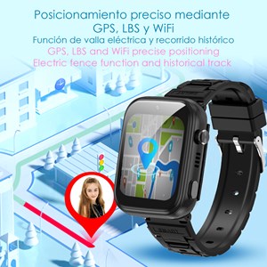 Montre intelligente téléphone enfant t45 4g android 8.1. Connectivité gps.