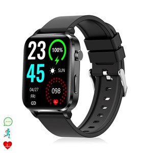 Montre intelligente f100 avec thérapie de santé au laser à double sonde.