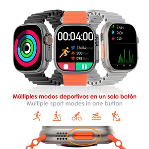 Smartwatch dt8 ultra avec un écran de 2,0 pouces hr.