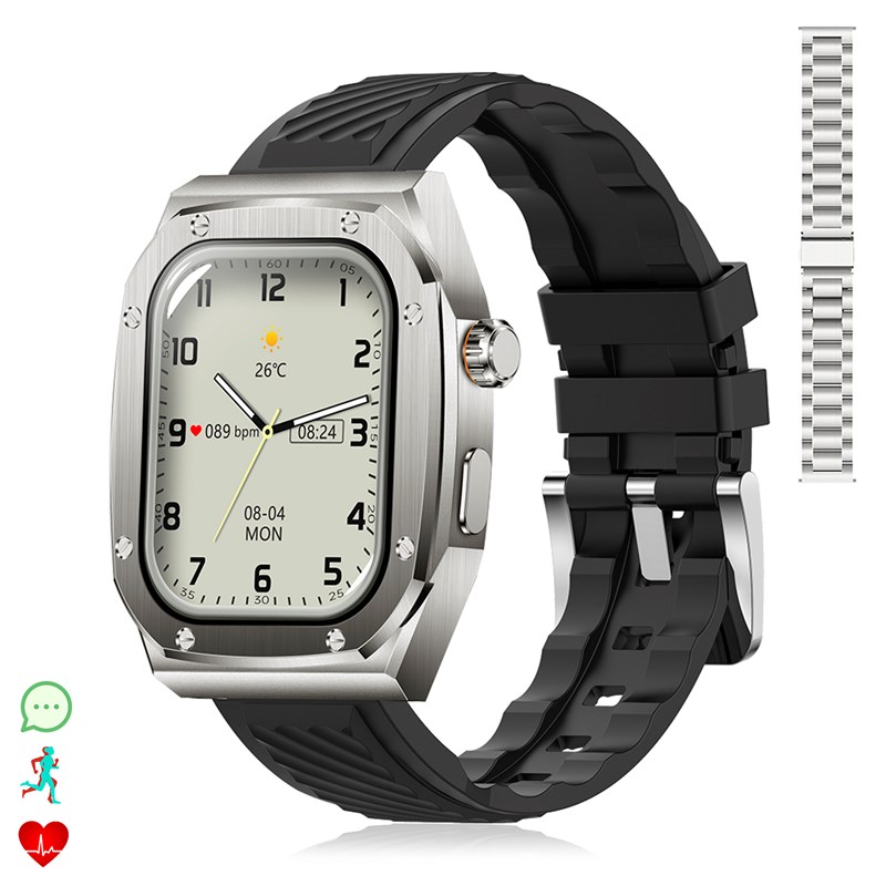 Smartwatch z79 max double bracelet. Moniteur de santé, tension, etc.