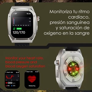 Smartwatch z79 max double bracelet. Moniteur de santé, tension, etc.