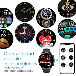 Smartwatch qs40 avec appels bluetooth, notifications push.