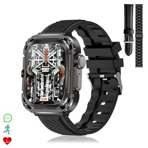 Smartwatch z85 max avec écran 2&nbsp;, triple bracelet. Moniteurs de santé, ecg.